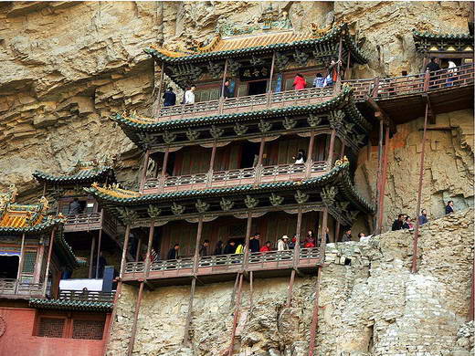 hanging temple heng montain