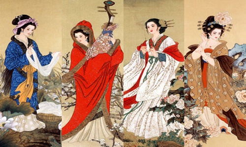 Empat Wanita Cantik Tiongkok  Tionghoa Tradisi dan Budaya 