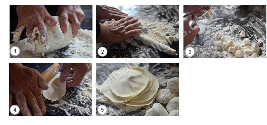 Membuat Kulit Pembungkus Jiaozi Suikiaw