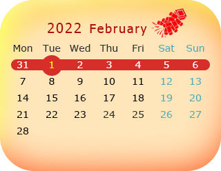 Schedule of the Chinese Celebration Festival in 2022 - TIONGHOA.INFO